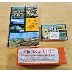 The Holy Land 100 Color Slides Kodak Film Sami Awwad Jerusalem cassette Tape